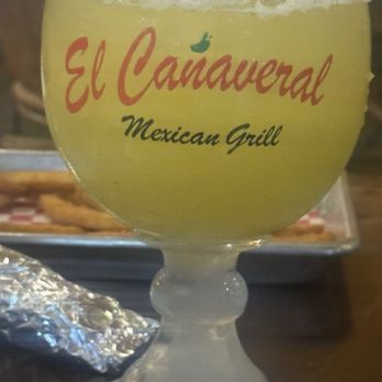 El Canaveral Mexican Restaurant - Margarita cariveña new drink and they have a full bar it's just not visible but it's there - Mexican Near Me - Stuttgart, Arkansas
