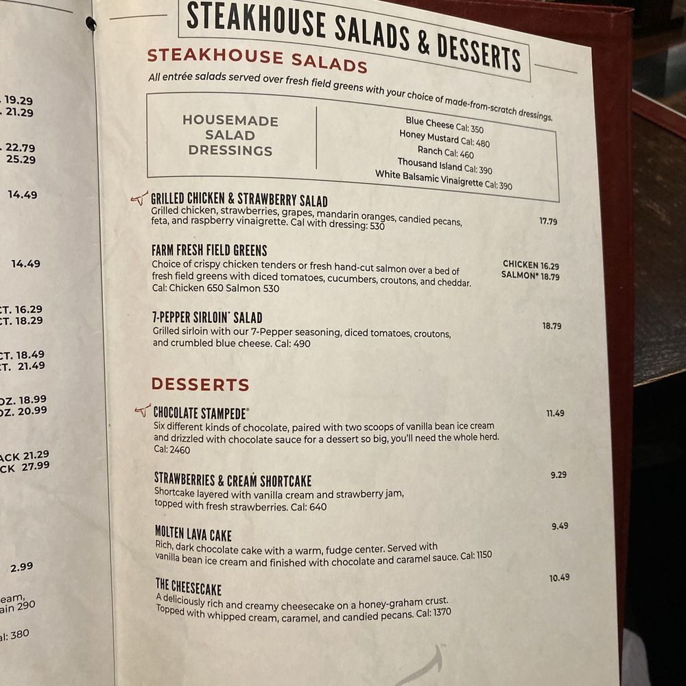 LongHorn Steakhouse - Menu - Steakhouses Near Me - Franklin, Massachusetts LongHorn Steakhouse - Menu - Steakhouses Near Me - Franklin, Massachusetts