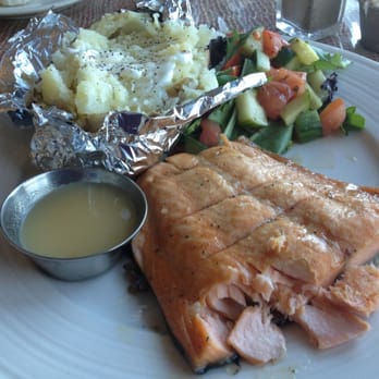 Baddeck Lobster Suppers - Absolutely incredible plank cooked salmon! - Seafood Near Me - Baddeck, Nova Scotia