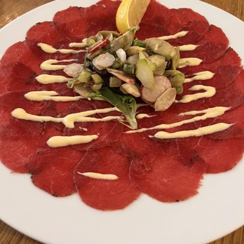 Restaurace Mincovna - Carpaccio with sliced asparagus - Czech Near Me - Prague, Puerto Rico
