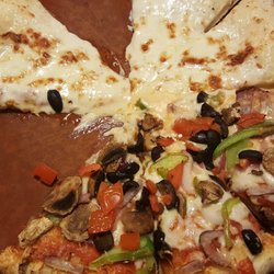 Pizza Hut - Half Veggie Lovers and Half Cheese