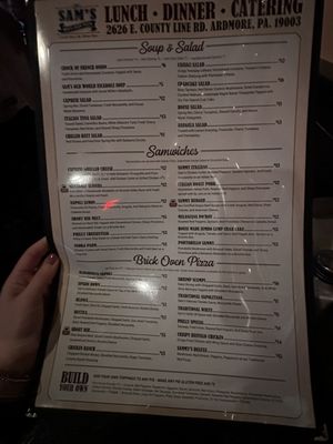 Menu photo 2 Sam's Brick Oven Pizza Ardmore, PA Menu photo 2 Sam's Brick Oven Pizza Ardmore, PA