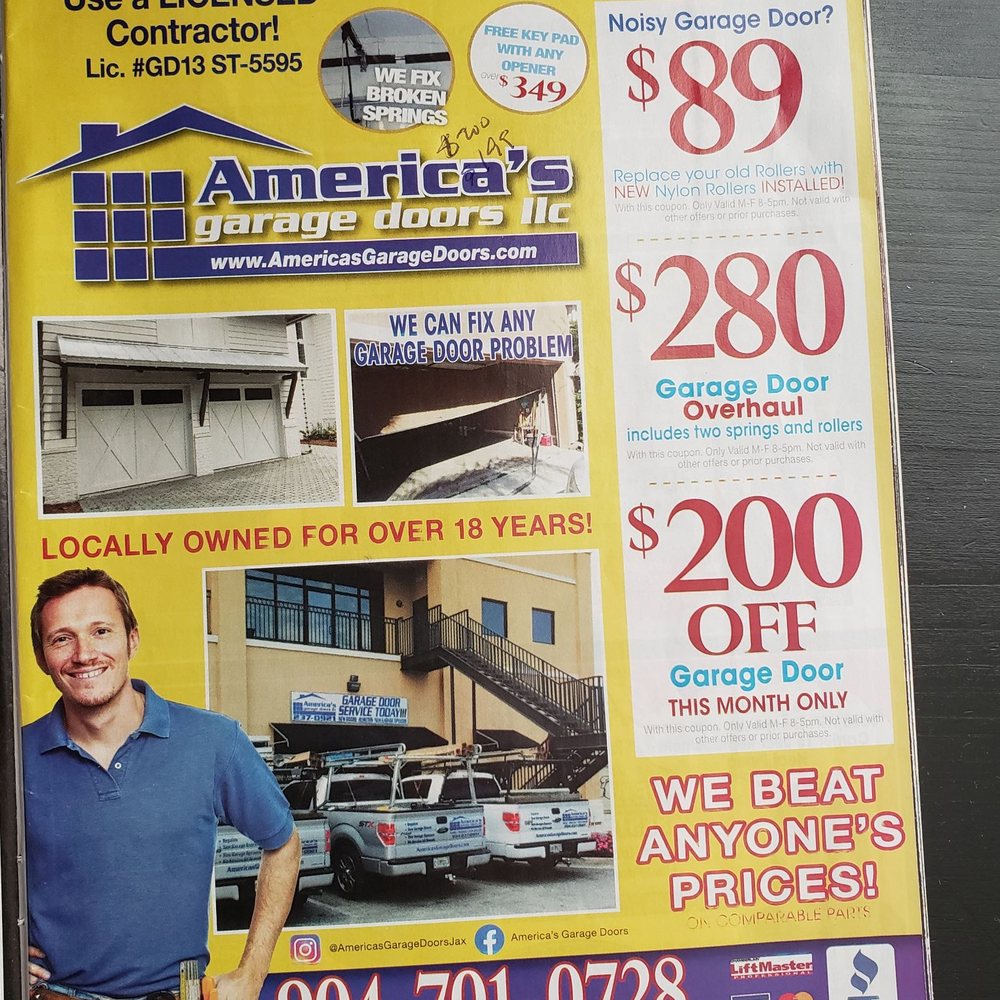 America's Garage Doors - Info from local Discount Mag - Garage Door Services Near Me - Jacksonville Beach, Florida
