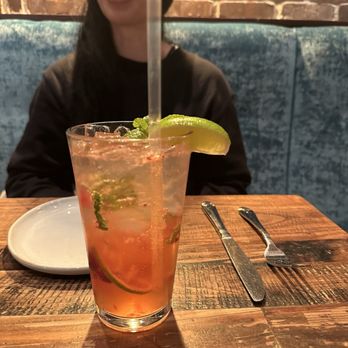 Mission Bistro - Cranberry Mule Mocktail ($9) - Seafood Near Me - Carmel-by-the-Sea, California Mission Bistro - Cranberry Mule Mocktail ($9) - Seafood Near Me - Carmel-by-the-Sea, California