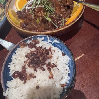 Mandalay Restaurant - Mandalay beef with a side of coconut rice - Burmese Near Me - San Francisco, California Mandalay Restaurant - Mandalay beef with a side of coconut rice - Burmese Near Me - San Francisco, California