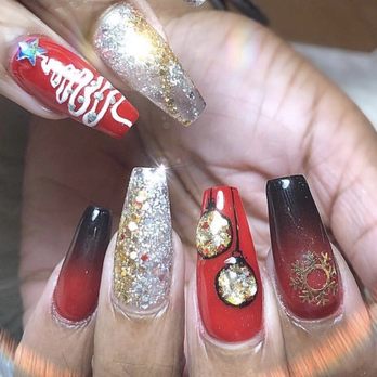 KNN Nails - Christmas nails Vincent - Nail Salons Near Me - Springfield, Virginia