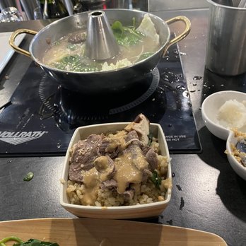 Tabu Shabu - Wagyu and peanut sauce on top of rice - Japanese Near Me - Thousand Oaks, California Tabu Shabu - Wagyu and peanut sauce on top of rice - Japanese Near Me - Thousand Oaks, California
