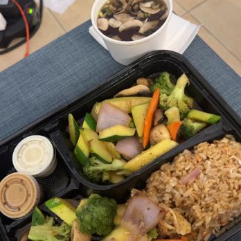 Sanma - Hibachi Vegetable Plate with soup - Sushi Bars Near Me - Staten Island, New York