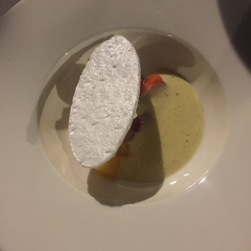 Daalder - Rhubarb and meringue dessert - Modern European Near Me - Amsterdam, New Hampshire Daalder - Rhubarb and meringue dessert - Modern European Near Me - Amsterdam, New Hampshire