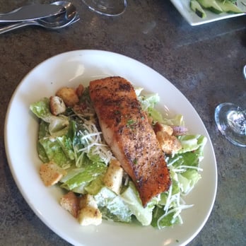 The Twisted Cork - Seared Salmon Cesar Salad - Wine Bars Near Me - Grants Pass, Oregon