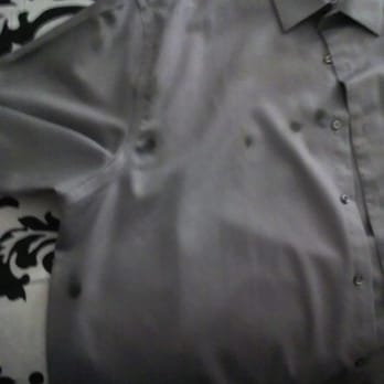 Carriage Cleaners - Damage done to a shirt (looks like burn marks) - Laundry Services Near Me - Sun City, California Carriage Cleaners - Damage done to a shirt (looks like burn marks) - Laundry Services Near Me - Sun City, California