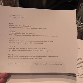 Sepia - Current menu - New American Near Me - Chicago, Illinois