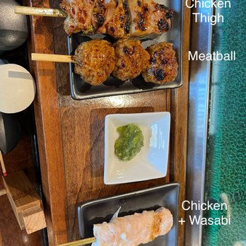 Yakitori Nishi - Chicken Thigh Meatball Chicken + Wasabi - Japanese Near Me - Lomita, California