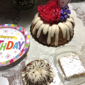 Creative Cakery - Sampler bunt cake, Lemon Bar, gf carrot bunt cake - Bakeries Near Me - Long Beach, California
