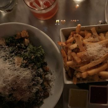 Ysabel - Kale Caesar salad , Bloody Orange margarita, Truffle Fries, Parmesan - New American Near Me - West Hollywood, California Ysabel - Kale Caesar salad , Bloody Orange margarita, Truffle Fries, Parmesan - New American Near Me - West Hollywood, California