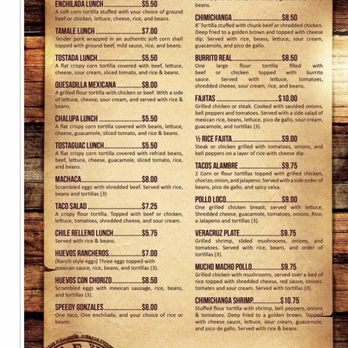 Atzimba Mexican Restaurant - Menu - Mexican Near Me - Selmer, Tennessee