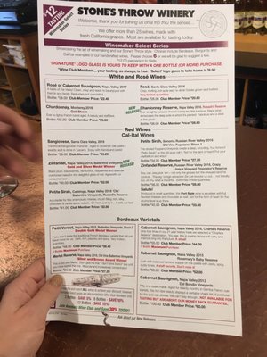 Menu photo 2 Stone's Throw Winery Baileys Harbor, WI Menu photo 2 Stone's Throw Winery Baileys Harbor, WI