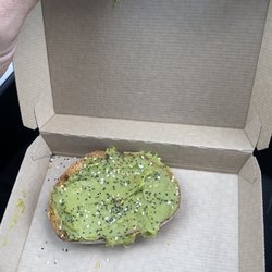 Dunkin' - Tiny slice of avocado toast that we paid $4 for.