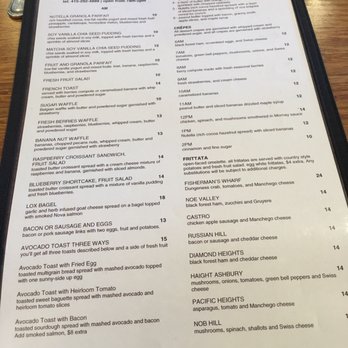 Eight AM - Menu - New American Near Me - San Francisco, California Eight AM - Menu - New American Near Me - San Francisco, California