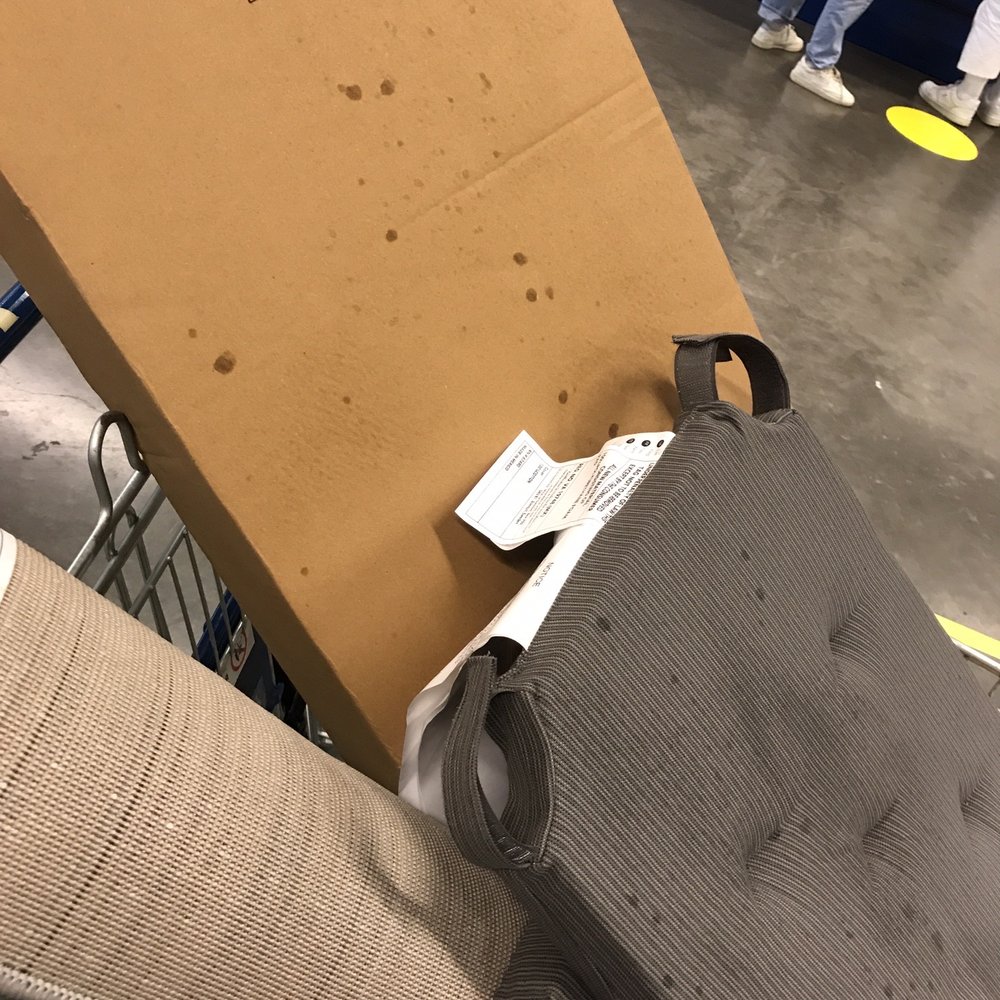 IKEA - Little squirts of cleaning liquid to sanitize the returns - Furniture Stores Near Me - Portland, Oregon