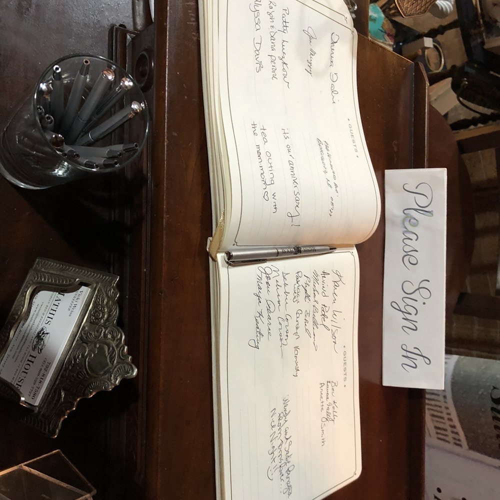 Mathis House  - Sign in book - Bed & Breakfast Near Me - Toms River, New Jersey