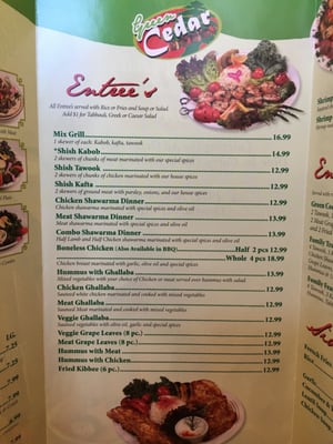 Menu photo 4 Green Cedar Livonia, MI