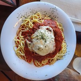 Lunch portion Chicken parmesan. Lunch portion Chicken parmesan.