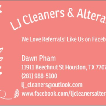 LJ Cleaners & Alterations - 4 years in the game! Time for new business cards! - Sewing & Alterations Near Me - Houston, Texas LJ Cleaners & Alterations - 4 years in the game! Time for new business cards! - Sewing & Alterations Near Me - Houston, Texas