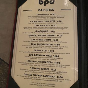 By Popular Demand - Menu 10 - Whiskey Bars Near Me - Houston, Texas