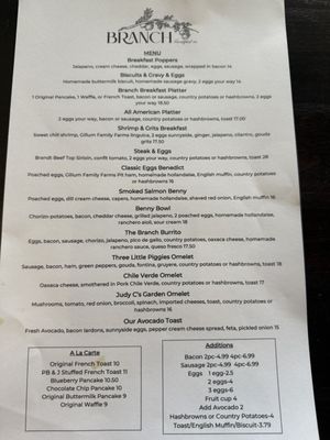 Menu photo 6 Branch Breakfast Fresno, CA Menu photo 6 Branch Breakfast Fresno, CA