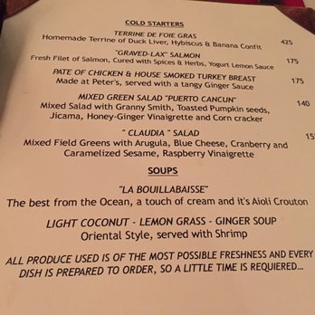 Peter's Restaurante - Modern European Near Me - Cancún, ROO
