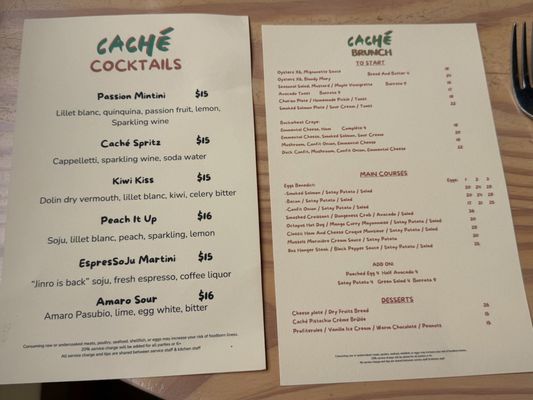 Menu photo 3 Caché San Francisco, CA Menu photo 3 Caché San Francisco, CA
