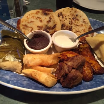 Cuscatlan Salvadorian Cuisine and More - The sampler platter. - Salvadoran Near Me - Escondido, California Cuscatlan Salvadorian Cuisine and More - The sampler platter. - Salvadoran Near Me - Escondido, California