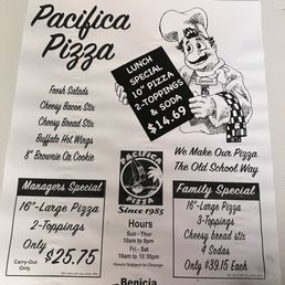 Family special three toppings Family special three toppings
