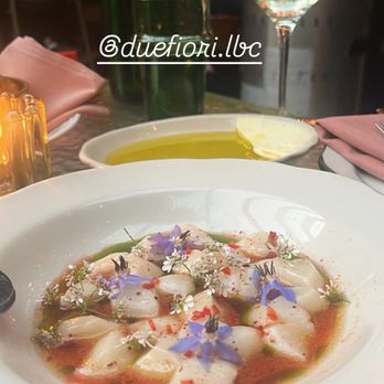 Due Fiori - Scallop Crudo - Italian Near Me - Long Beach, California