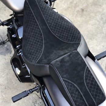 Luis Auto Interiors - Husbands Harley Seat - Auto Upholstery Near Me - Lancaster, California