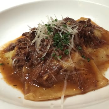 La Plage Wading River - Evening Ravioli Special. ($25-35?) Fantastic squash filling / ravioli, beef, chives, cheese. Delicious! - French Near Me - Wading River, New York