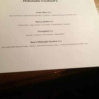 Lola's A Neighborhood Bar - Themed drinks for the night - American Near Me - Washington, DC, District of Columbia
