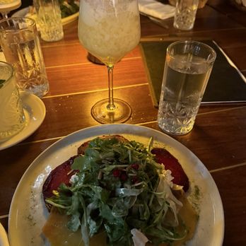 Piedra Santa - Placebo and beet arugula salad - Steakhouses Near Me - San Diego, California Piedra Santa - Placebo and beet arugula salad - Steakhouses Near Me - San Diego, California