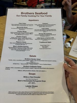 Menu photo 7 Brothers Seafood Restaurant Seekonk, MA Menu photo 7 Brothers Seafood Restaurant Seekonk, MA