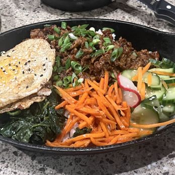 Lazy Dog Restaurant & Bar - Korean Ribeye Bibimbap - Comfort Food Near Me - Oxnard, California Lazy Dog Restaurant & Bar - Korean Ribeye Bibimbap - Comfort Food Near Me - Oxnard, California