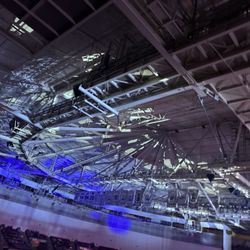 North Charleston Coliseum - The coliseum light show for the Weird Al concert :)