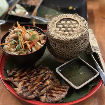 Laos Kitchen - Chicken BBQ combo - Laotian Near Me - San Rafael, California