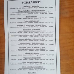 La Base - Menu