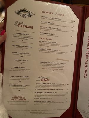 Menu photo 7 Anthony's HomePort - Kirkland Kirkland, WA