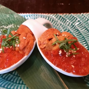 Kiraku - My colorful dessert of uni, ikura and dried tofu skin! - Tapas/Small Plates Near Me - Berkeley, California