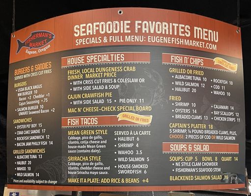 Menu photo 8 Fisherman's Market Eugene, OR