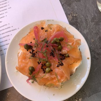 A'Bouzy - Bagels and lox - Champagne Bars Near Me - Houston, Texas