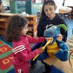 Camarillo Progressive Montessori School - A visit from a dental hygienist