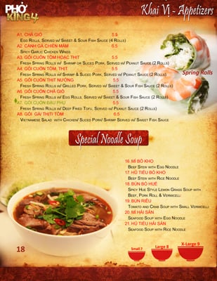 Menu photo 8 Pho King 4 Davis, CA Menu photo 8 Pho King 4 Davis, CA